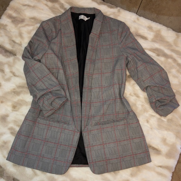 Oversized plaid blazer - Picture 1 of 4